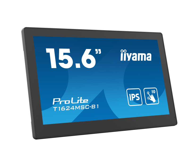 Interaktivní monitor iiyama ProLite T1624MSC-B1 16" IPS, FullHD, HDMI, SDcard, LAN, POE, 24/7