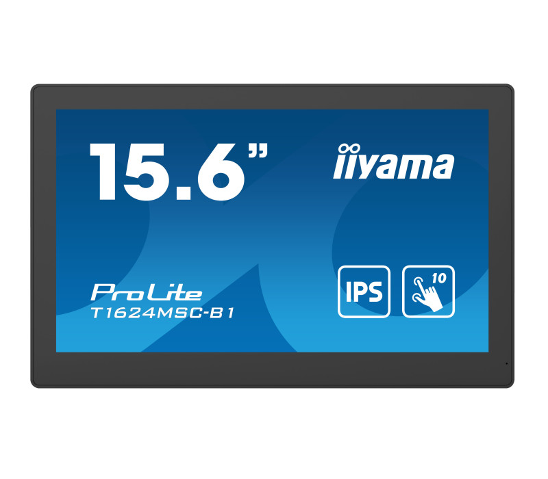 Interaktivní monitor iiyama ProLite T1624MSC-B1 16" IPS, FullHD, HDMI, SDcard, LAN, POE, 24/7