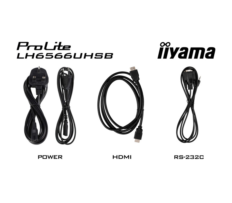 Digital Signage iiyama LH6566UHSB-B1AG 65" 4K UHD 800 cd/m² iiSignage², iiControl, iiShare, 24/7, WiFi, Android 14