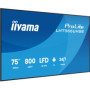 Digital Signage iiyama LH7566UHSB-B1AG 75" 4K UHD 800 cd/m² iiSignage², iiControl, iiShare, 24/7, WiFi, Android 14