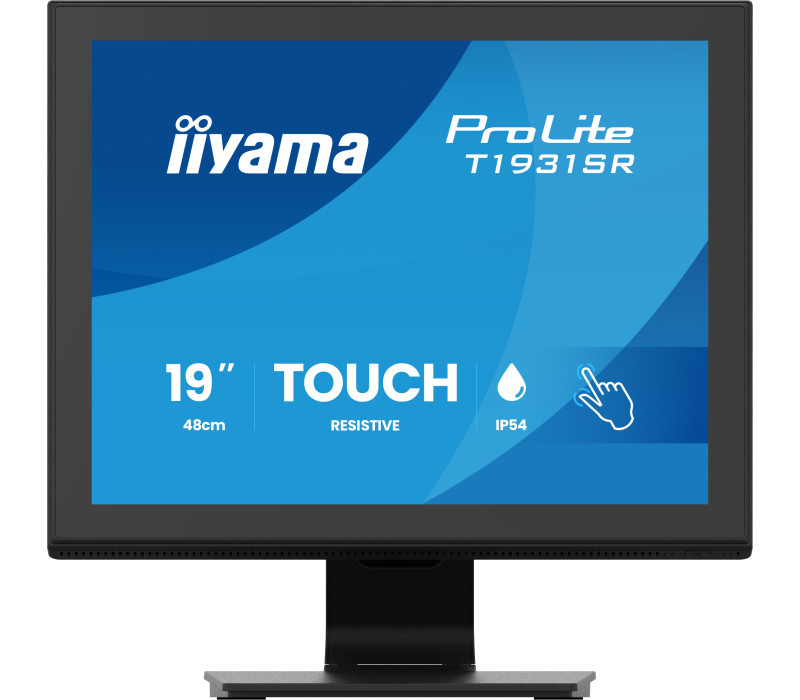 Dotykový monitor iiyama ProLite T1931SR-B2S 19" IPS LED /VGA, HDMI, DisplayPort/ Reproduktory, IP54, rezistivní