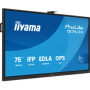 Interaktivní monitor iiyama 75" TE7513A-B3AG 4K IPS LED, Android 14+EDLA, iiShare, DMS, WiFi 6E, USB-C, NFC, PureTouch-IR+