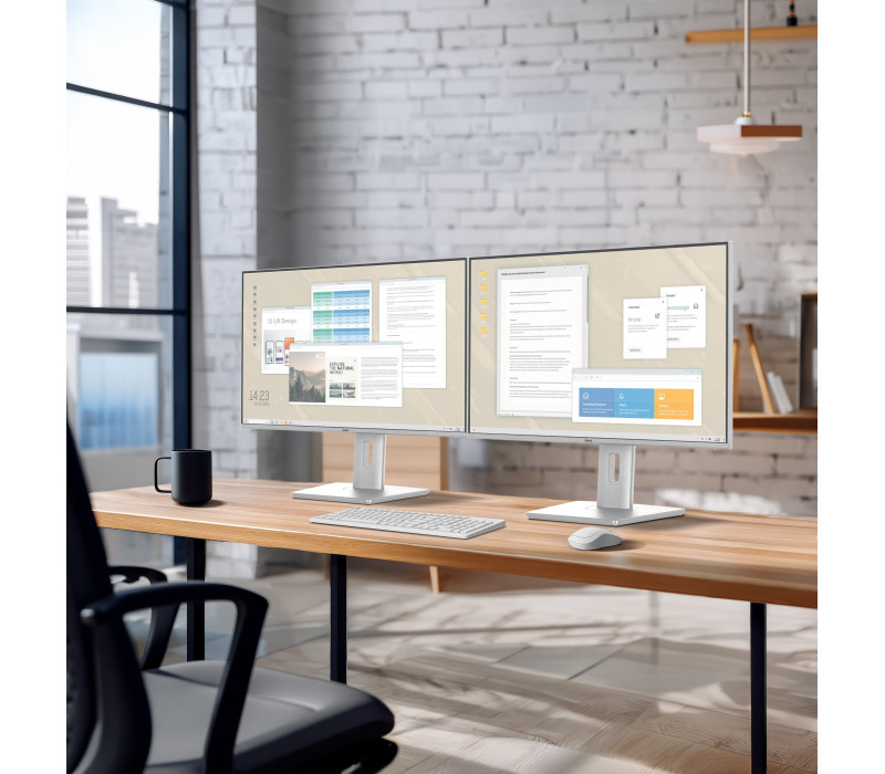 Bílý monitor iiyama ProLite XB2797QSU-W1 27" IPS QHD LED 1ms /HDMI, DP/ FlickerFree, redukce modrého světla, HAS