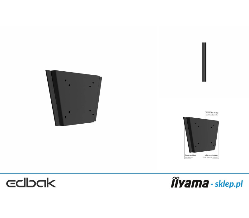Edbak GD22c-B Plochý nástěnný držák pro 10-29" obrazovky