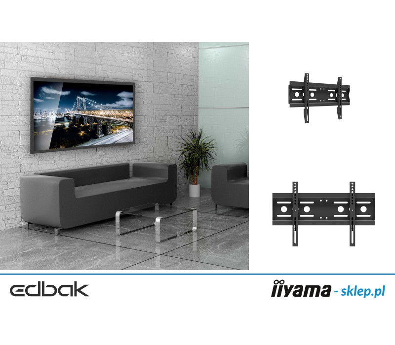 Edbak LWB1c-B Univerzální pevný nástěnný držák pro 32-43" obrazovky