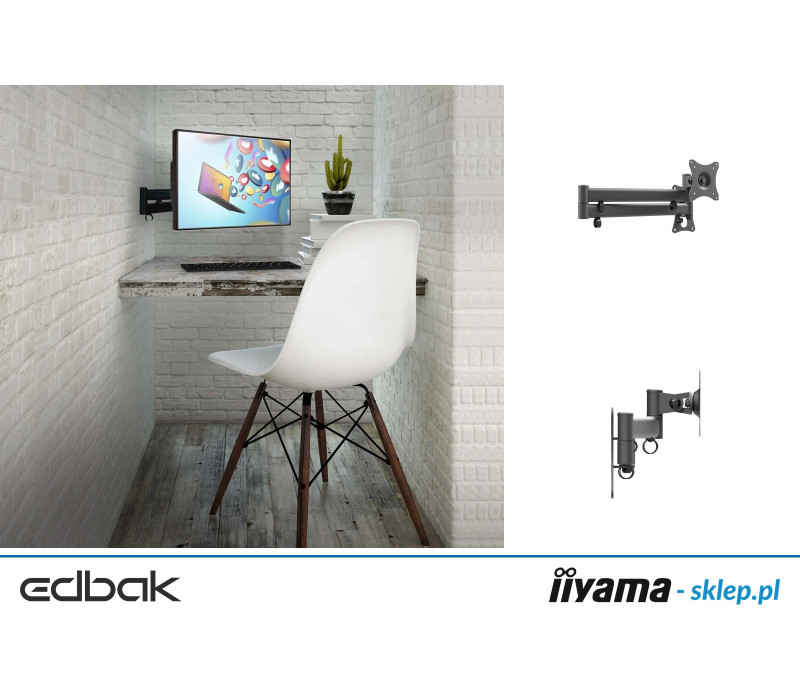 Edbak GD18c-B Otočné nástěnné rameno pro obrazovku 10-29".
