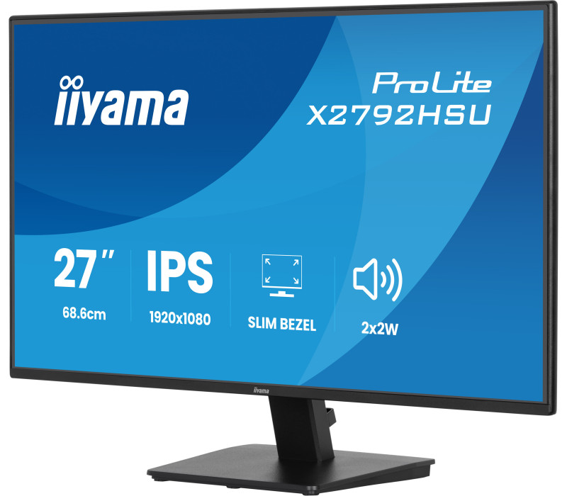 27" monitor iiyama ProLite X2792HSU-B1 IPS LED 120Hz /HDMI, DP/ FlickerFree, EyeSafe, Eye Comfort