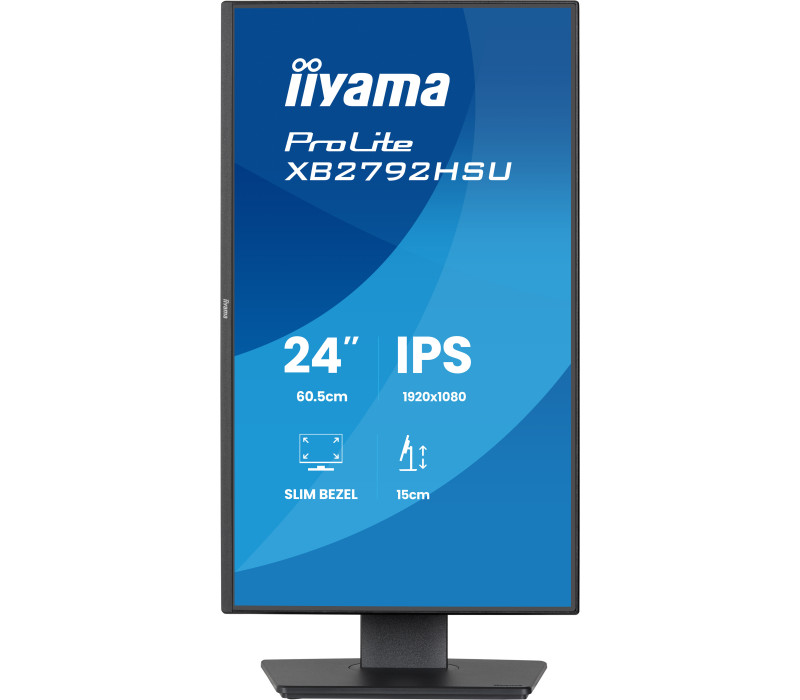 iiyama ProLite XB2492HSU-B1 24" IPS LED 120Hz /HDMI, DP/ FlickerFree, EyeSafe, Eye Comfort, HAS monitor