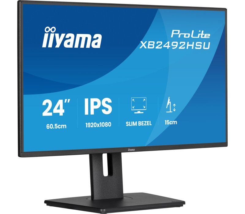 iiyama ProLite XB2492HSU-B1 24" IPS LED 120Hz /HDMI, DP/ FlickerFree, EyeSafe, Eye Comfort, HAS monitor