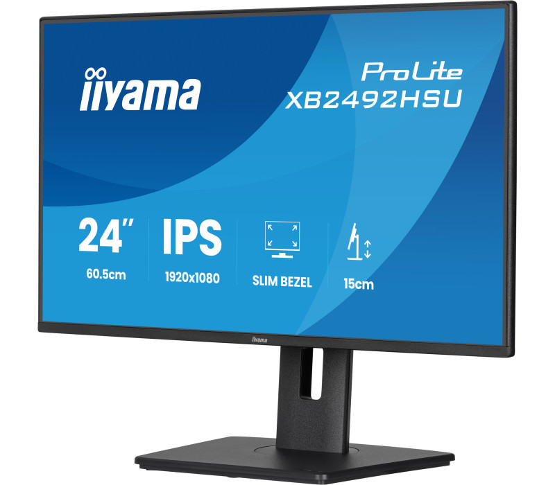 iiyama ProLite XB2492HSU-B1 24" IPS LED 120Hz /HDMI, DP/ FlickerFree, EyeSafe, Eye Comfort, HAS monitor