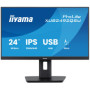 Monitor iiyama ProLite XUB2492QSU-B1 24" WQHD IPS 100Hz 0,5ms  /HDMI, DisplayPort/  hub USB, FlickerFree, BlueLightReducer