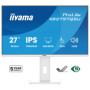 Bílý monitor iiyama ProLite XB2797QSU-W1 27" IPS QHD LED 1ms /HDMI, DP/ FlickerFree, redukce modrého světla, HAS