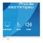 Bílý monitor iiyama ProLite XB2797QSU-W1 27" IPS QHD LED 1ms /HDMI, DP/ FlickerFree, redukce modrého světla, HAS