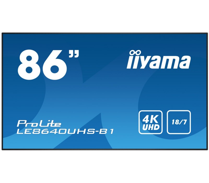 Monitor wielkoformatowy iiyama ProLite LE8640UHS-B1 86" 4K iisignage