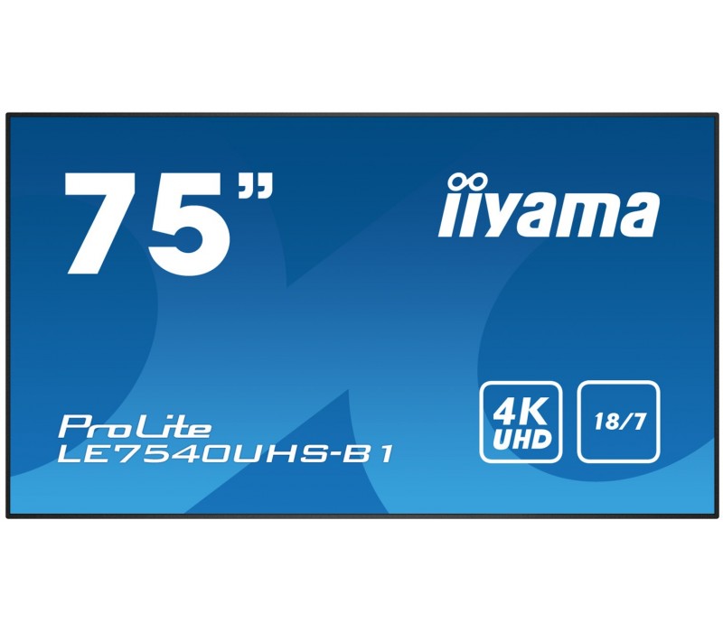 Monitor wielkoformatowy iiyama ProLite LE7540UHS-B1 75" 4K iisignage