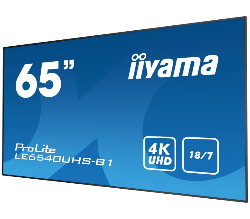 Monitor wielkoformatowy iiyama ProLite LE6540UHS-B1 65" 4K iisignage